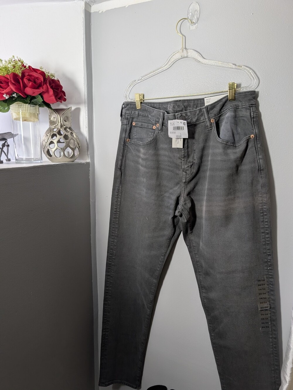 AE Men's Gray Slim Jeans